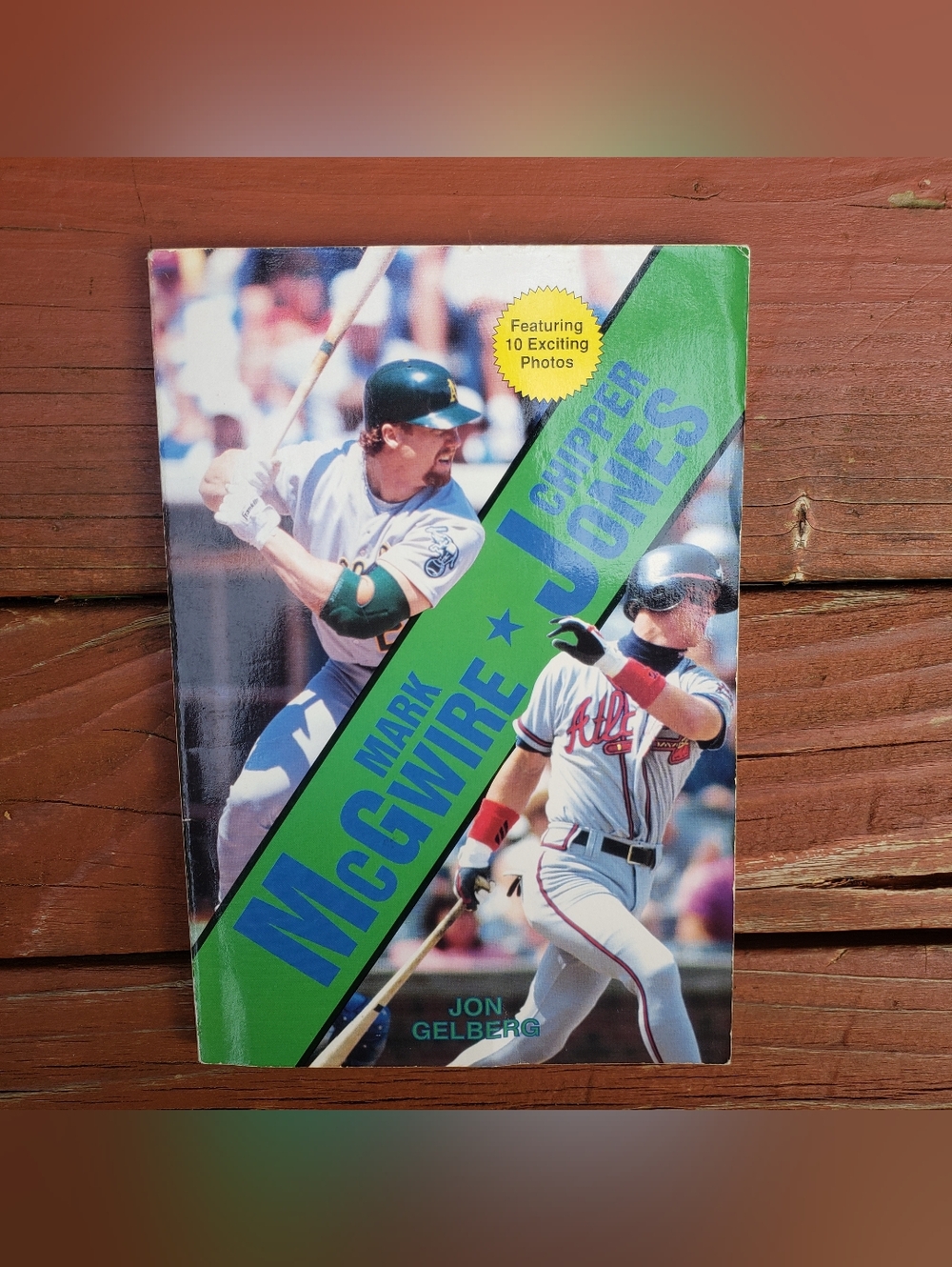 90s Mark McGwire & J Chipper Jones By Jon Gelberg Paperback Book - Baseball